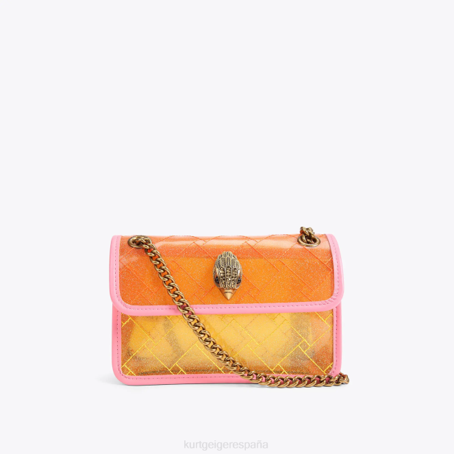 Kurt Geiger mujer londres vinilo mini kensington 2LPR91 | bolsas amarillo